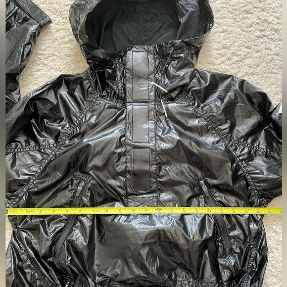 NWOT Free People Dew Drop Rain Jacket shiny black size XS - Picture 9 of 12